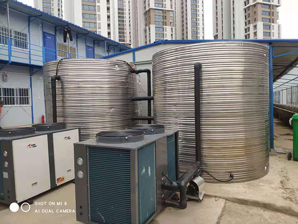 【空气能热水器】湖北武汉长江电器有限公司工地热水工程